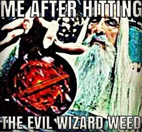 Me After Hitting Evil Wizard Weed