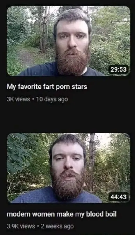 Bearded Man’s Weird YouTube Recommendations
