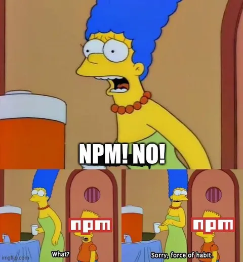 NPM No Marge Reaction