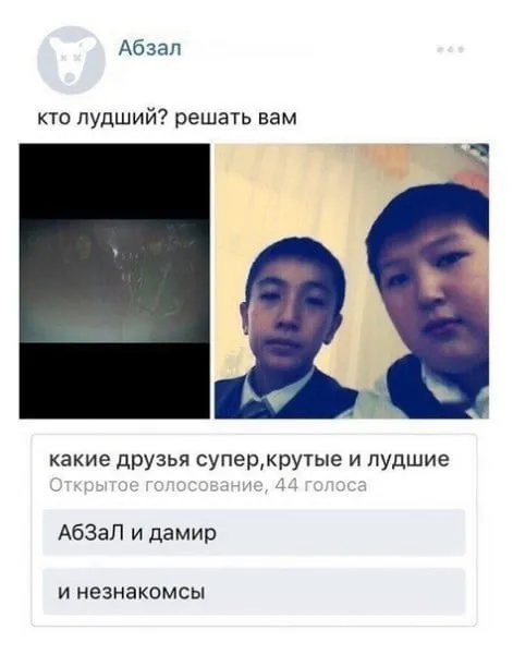 Голосование за лучших друзей