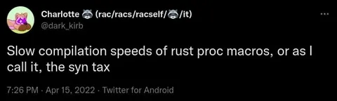 Rust Proc Macro Syn Tax