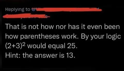Parentheses Math Correction
