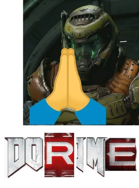 Doom Slayer Praying
