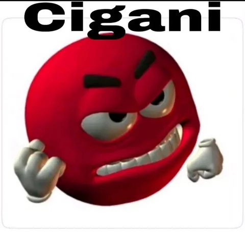 Cigani angry red ball