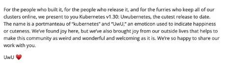 The Cutest Kubernetes Release