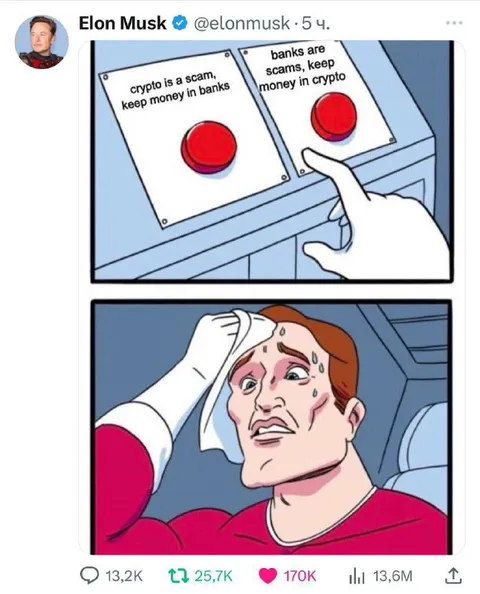 Crypto Versus Banks Buttons