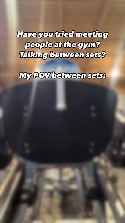 Gym Social Anxiety Between Sets
