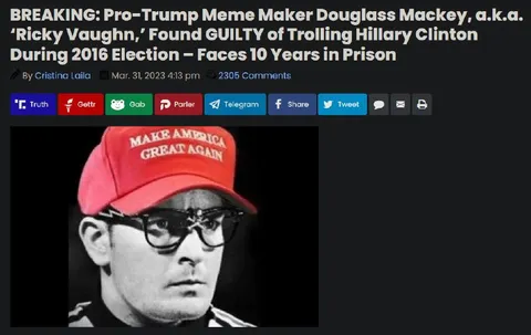 Ricky Vaughn Meme Maker Jailed