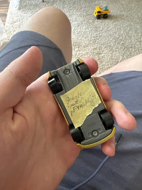 Password Under a Toy Car