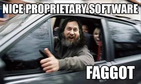 Nice Proprietary Software Reaction