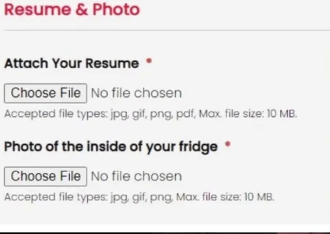 Resume and Fridge Photo Application
