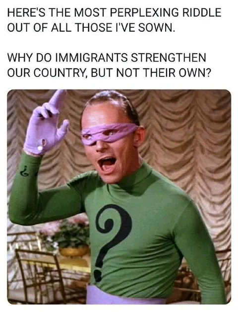 The Immigrant Strengthening Riddle