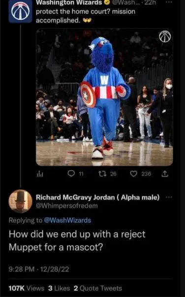 Reject Muppet as Mascot