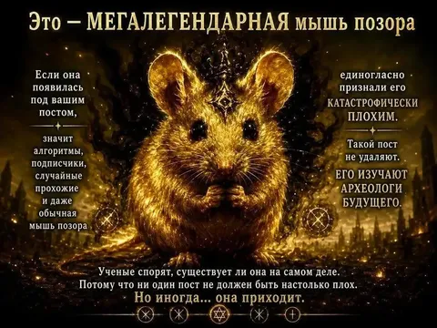 Мышь позора приходит