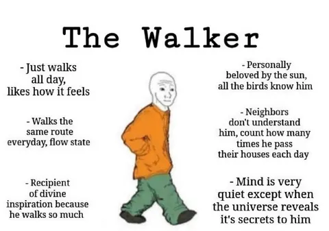 The Walker Explains His Walks