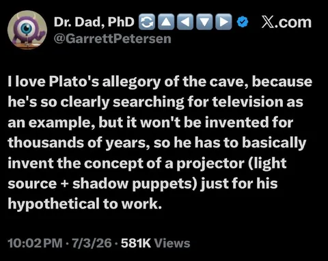 Plato Invents the Projector