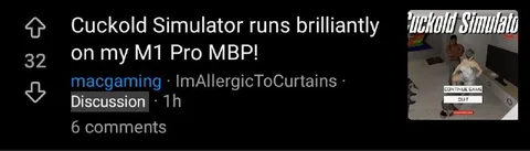Cuckold Simulator on M1 Pro