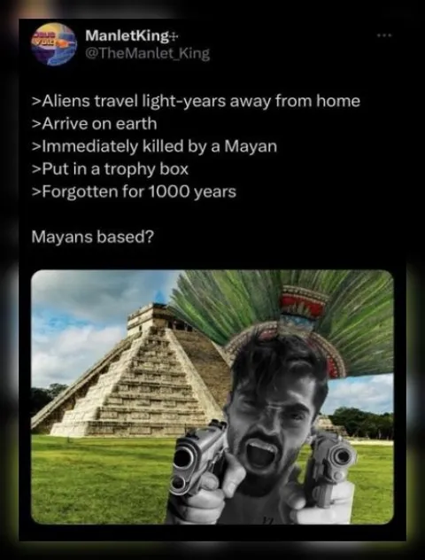 Mayans Based Alien Trophy