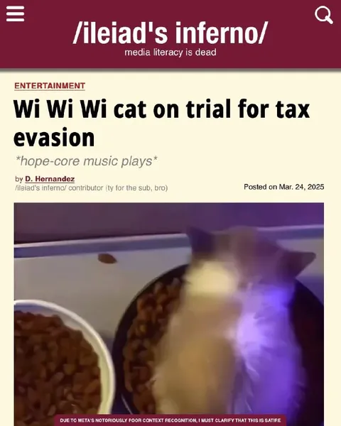 Cat on Trial for Tax Evasion