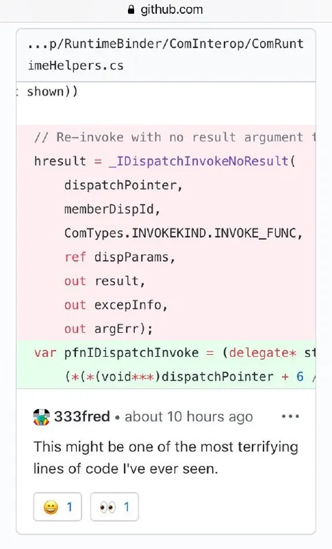 Terrifying Line of Code