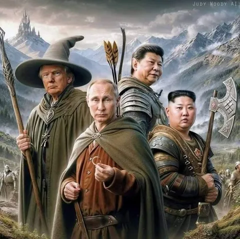 Трамп, Путин и союзники в фэнтези