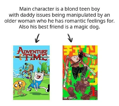 Adventure Time or Chainsaw Man