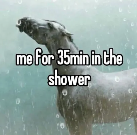 Me for 35 Minutes in the Shower