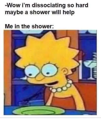 Dissociating in the Shower