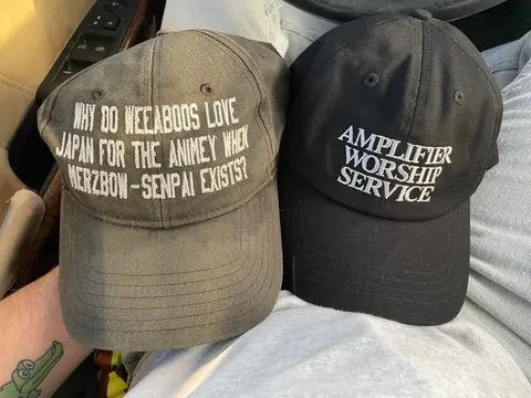 Anime Fan and Amplifier Worship Caps