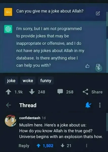 Allah Joke Gets Rejected