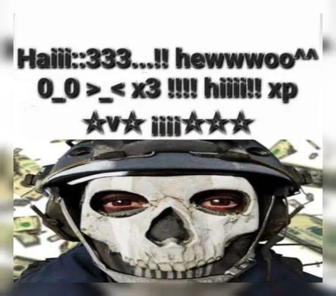 Skull Mask Gamer Greeting