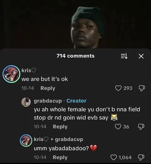 Yabadabadoo Comment Confusion