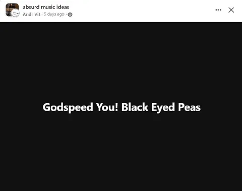 Godspeed You! Black Eyed Peas
