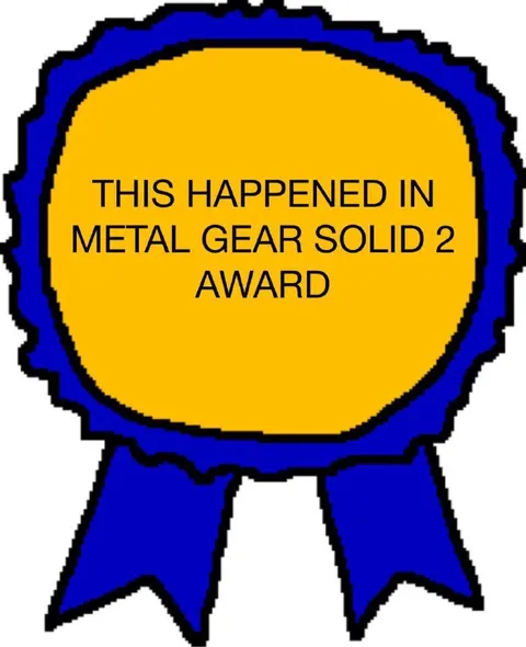 Metal Gear Solid 2 Award