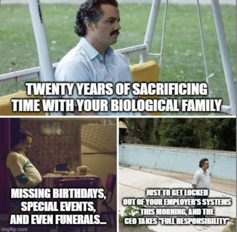 Twenty Years of Sacrificing Family Time