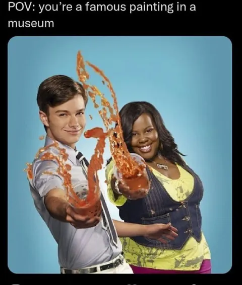 Famous Painting in a Museum