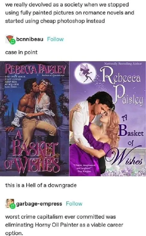 Romance Novel Cover Downgrade