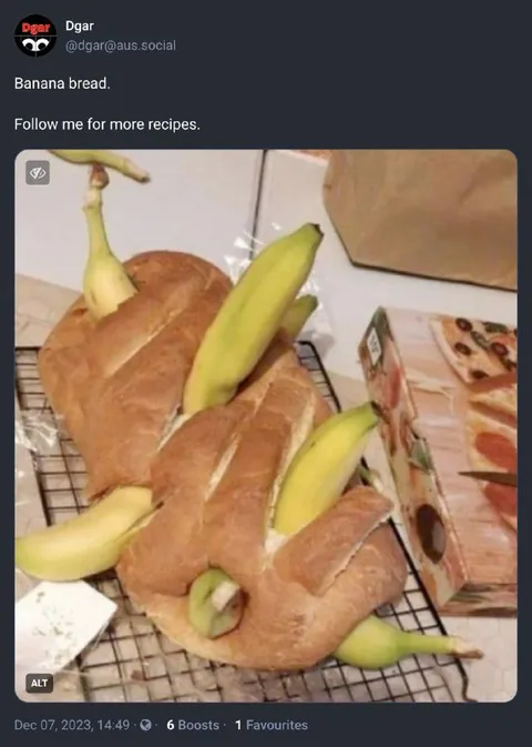 Literal Banana Bread Recipe