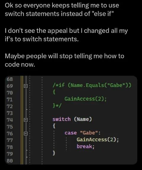 Switch Statements Fix Everything