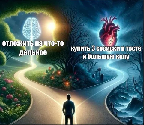 Мозг или сердце выбирают перекус