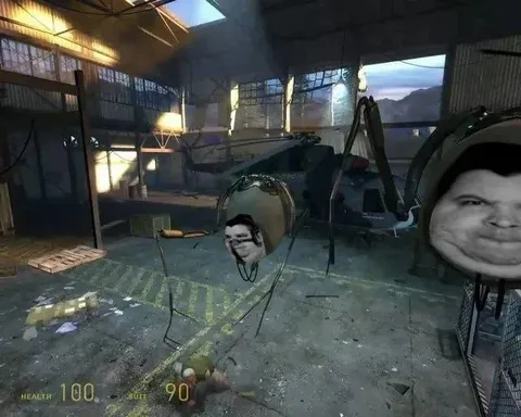 Жуткие лица в Half-Life