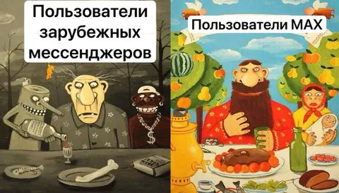 Пользователи зарубежных мессенджеров и MAX