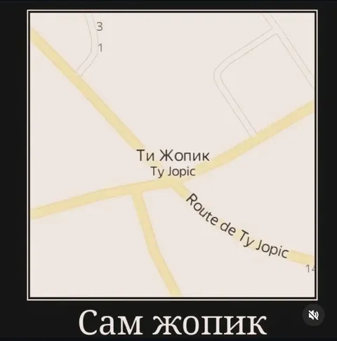 Сам жопик на карте