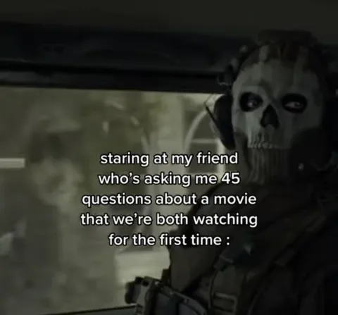 Ghost Staring at Questioning Friend