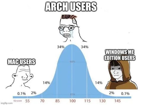 Arch Users Bell Curve