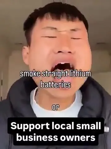 Smoke Lithium Batteries or Support Small Business