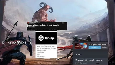 Vampire Survivors Unity Backlash