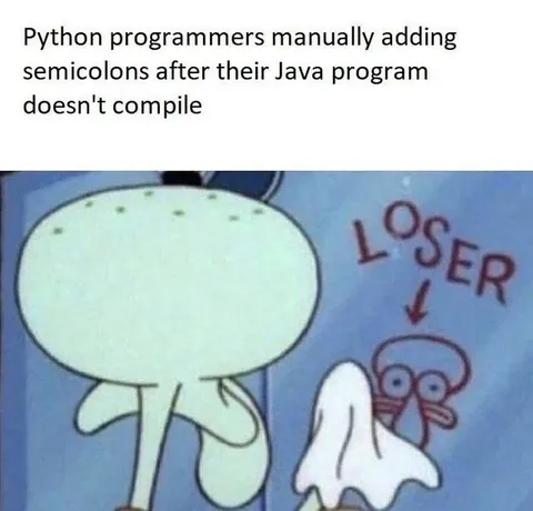 Python Programmers Add Semicolons