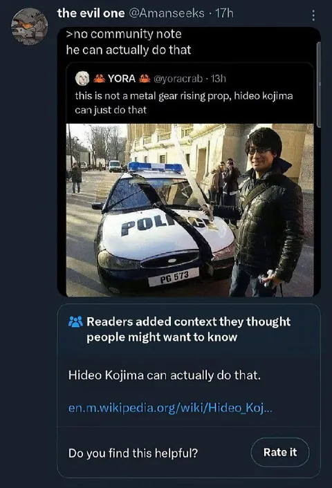 Hideo Kojima Can Just Do That