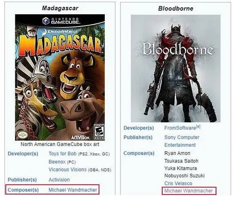 Madagascar and Bloodborne Composer